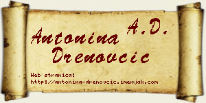 Antonina Drenovčić vizit kartica